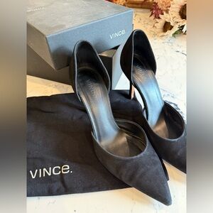 Vince Suede Women's Black Heels